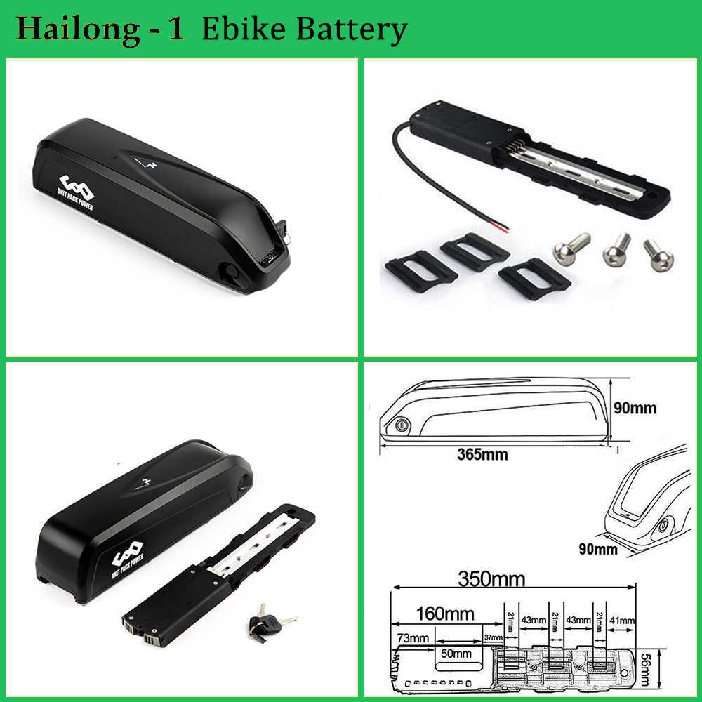 Bluetooth Bike Battery 21700 Samsung 50E LG Hailong 36V 52V 48V 20AH 25AH для электрического велосипеда 1500W 1000W 750W 500W 350 Вт 250 Вт