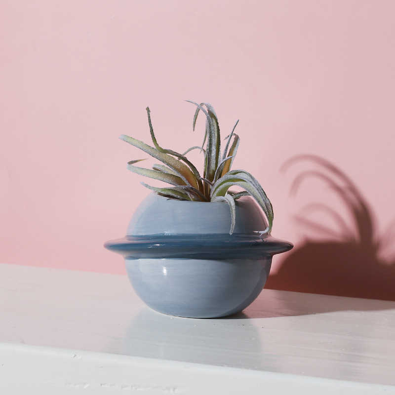 Fioriere Vasi Pianeta creativo di alta qualità Vaso da fiori in ceramica Vasi succulenti Decorazioni balconi Macetas De Ceramica Decorazioni desktop R230620