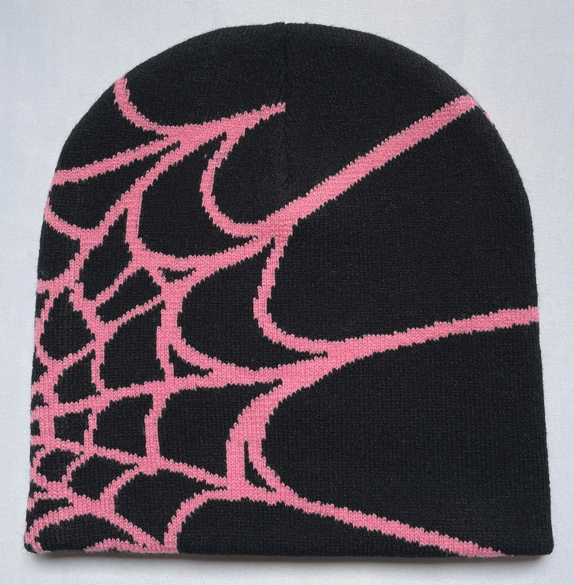 編みビーニーハットメン女性秋の冬暖かいファッション屋外スパイダースパイダーウェブキャップ女性帽子のためのウェブキャップ
