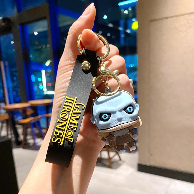 لعبة Keychain Game of Power حول الأفلام Cartoon Night King Keychain Beg Bendant