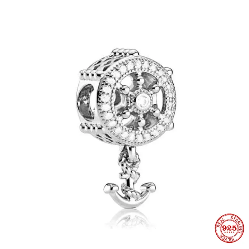 925 Silver Charm Beads Dangle Key House Charm Couple Pendant Book Bead Fit Pandora Charms Bracelet DIY Jewelry Accessories
