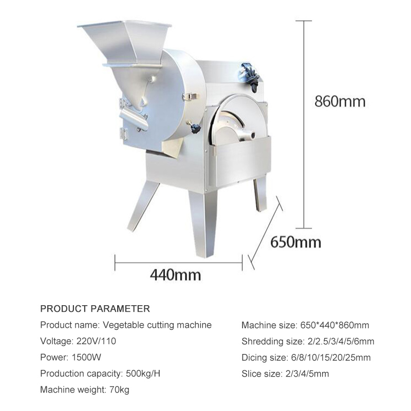 Machine de découpe de légumes commerciale boulette farce trancheuse électrique déchiqueter pomme de terre carotte gingembre légumes Cutter 220v