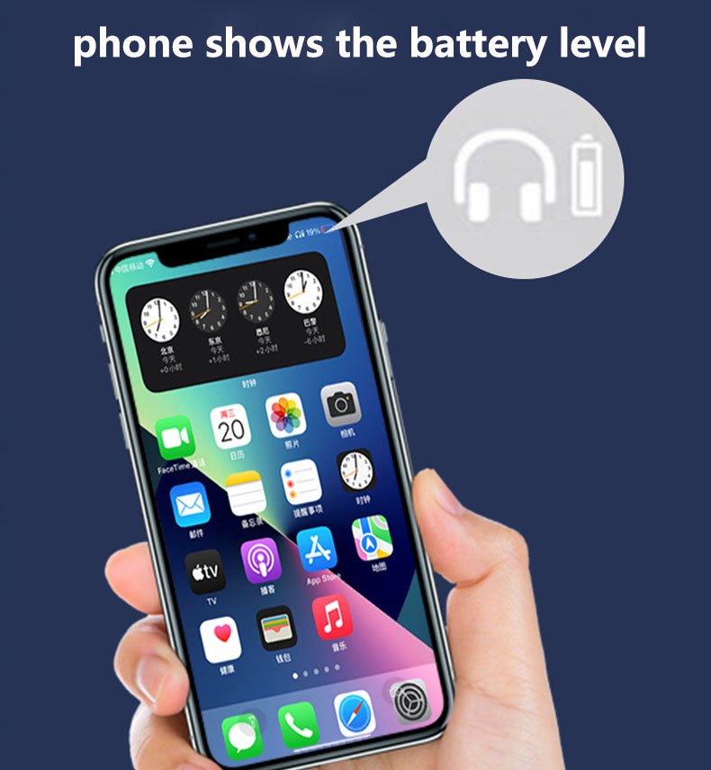 Mini Single Ear-hörlurar Trådlösa Sport Bluetooth Noise Cancel Hörlurar In-ear Ear Bud IPX5 Vattentät Typ C Partihandel Handsfree-hörlurar för Samsung Iphone