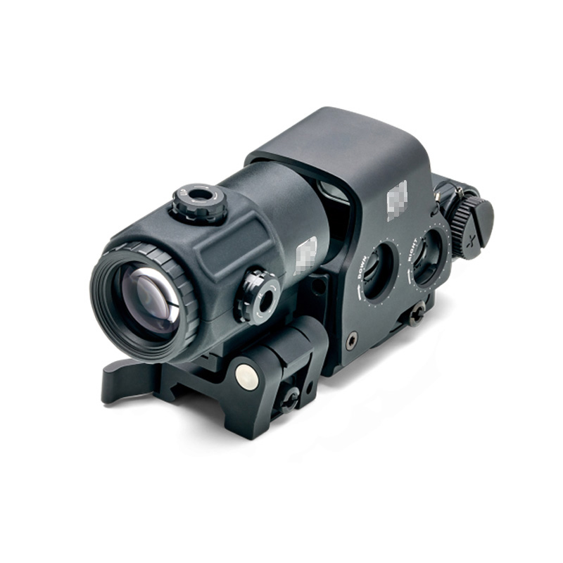 Taktisk G43 3X Magnifier Scope och 558 Red Green Dot Sight Combo Rifle Hunt Optics With Switch to Side Sts Snabbfångbar montering Fit 20mm Rail