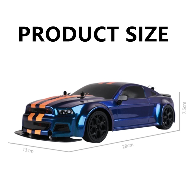 RC Car 4WD 2.4G 30KM/H High Speed Drift Racing Radio Controled Mustangs 1:14 Remote Control Car Toys For Children Kids Gifts