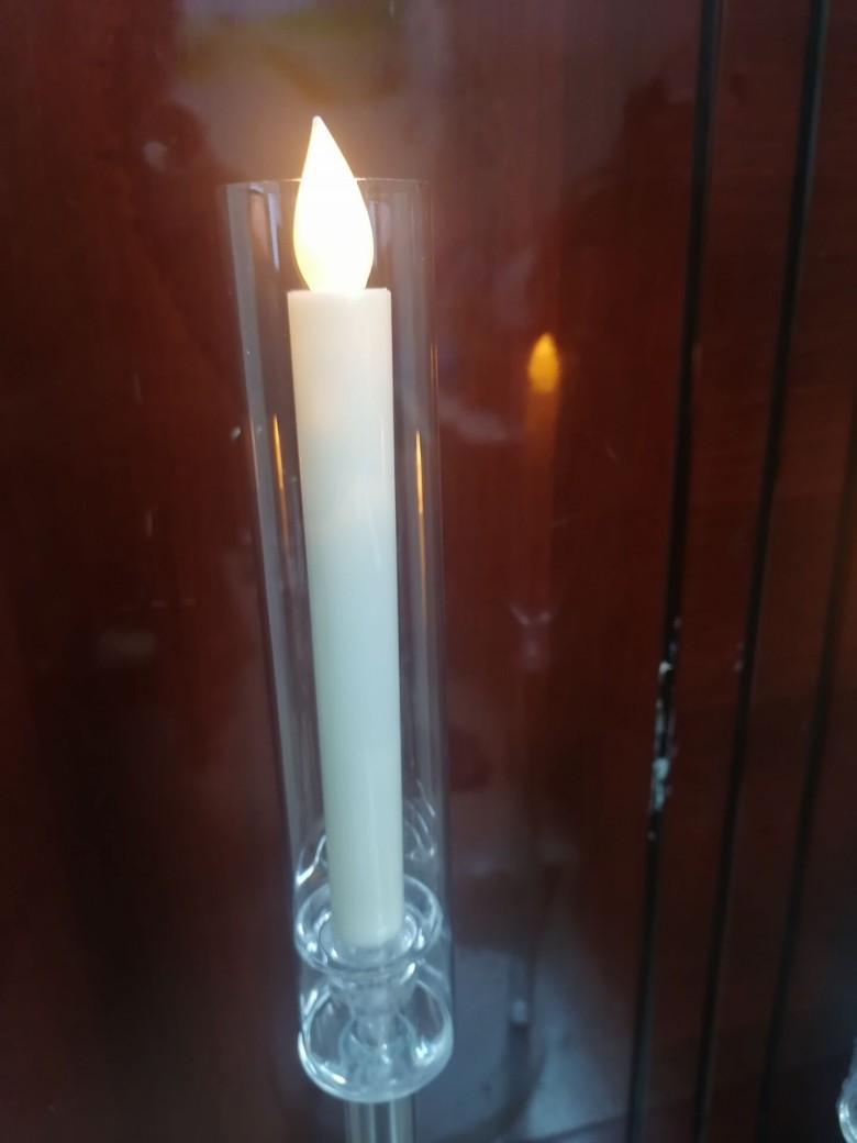 Electronic Candle Candlestick Taper Candle Holders Dinner Baza Świeca Weddna dekoracja dinningowa lampa świeca bezdymne wystrój domu