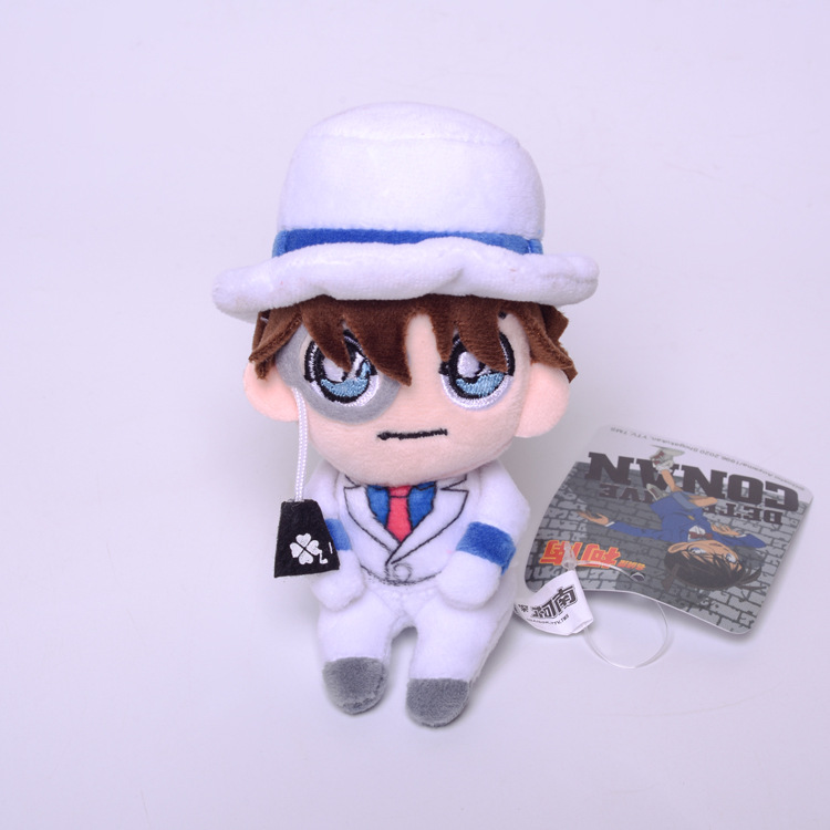 Famoso Detective Conan serie Strange Thief Kidd Edogawa Conan juguete de peluche colgante para niños Playmate Festival regalo al por mayor