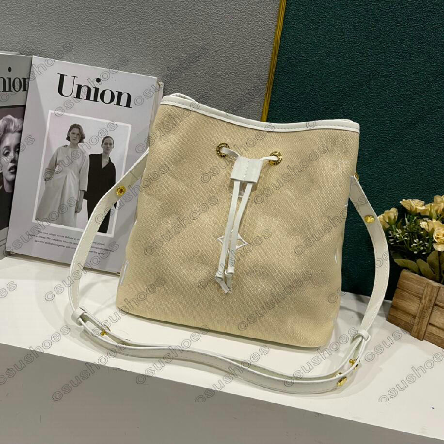 Neonoe Bags Game On Ricolors Poker Elements Crafty Straw floDed Leather Tote Bucket Clutch Desinger Presbyopic Shopping Womens Handbag M45716 M45497