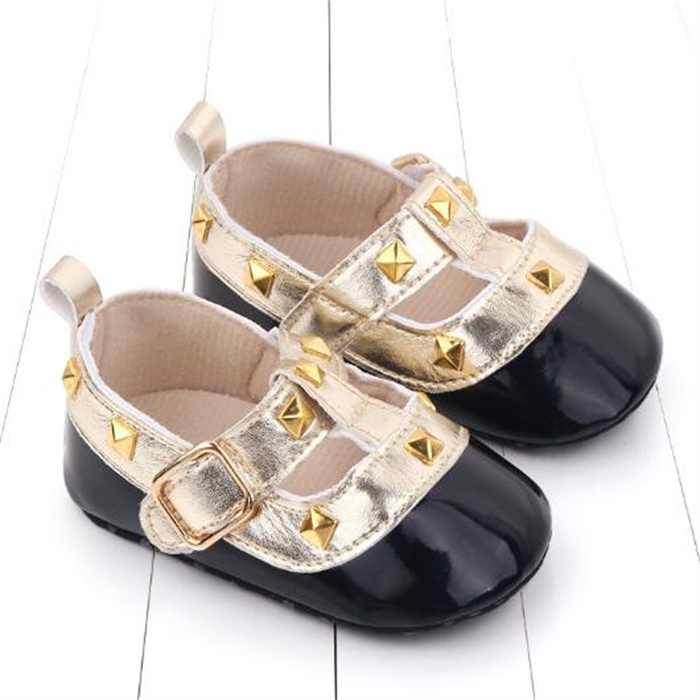 New Toddler Baby Shoes Fashion Rivets Girls Prewalker Princess Sandal Cute Infant First Walkers Kids Casual Sneakers