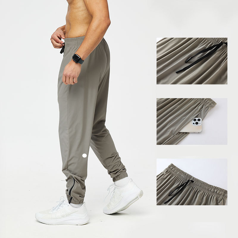 Lu Men Jogger Long Pants Sport Yoga Outfit Gym Pockets Sweatpants Jogging Pants Mens Casual Elastic Midje Fitness Size M-3XL LL5590