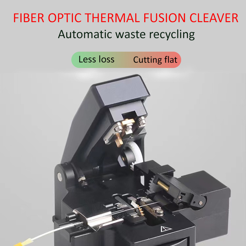 FC-600 Otomatik Dönen Bıçak Fiber Bleaverlı Tek Adımlı Fiber Optik Bleaver