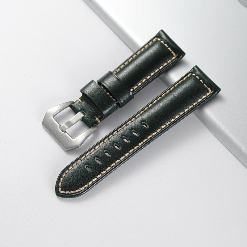 2023 Watch Strap Vintage Leather Replacement Bracelet Leather Western Watch Band Wristband for Watch With Buckle