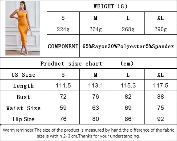 2023 new ins sexy breast wrap hip skirt solid color dress beach long dress dress