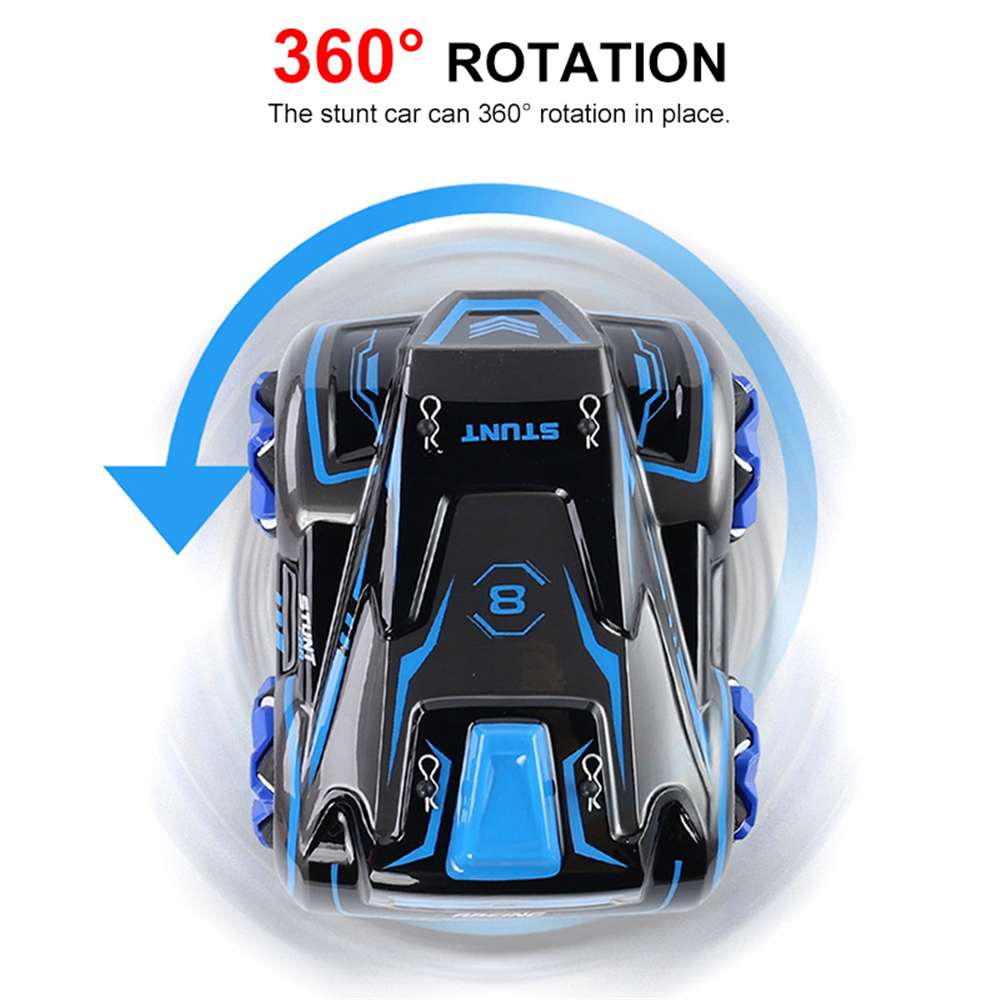 2.4G High Speed Drifting Stunt Car 4WD Remote Control Car Flipping Stunts with Light Sound RC Car Toy for Kids Gift