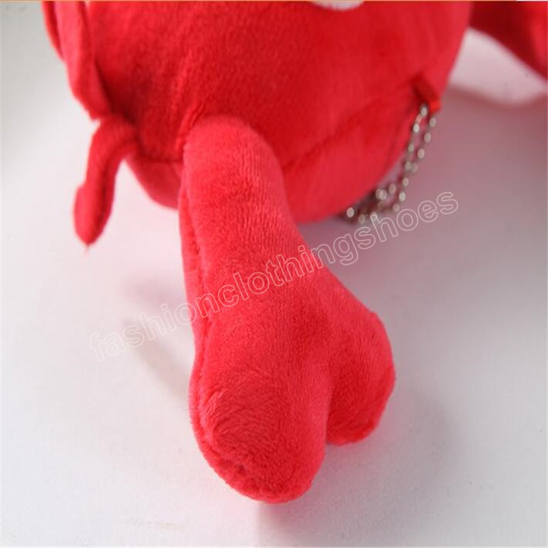 Homard rouge jouets en peluche poupée pendentif crabe Animal en peluche PP coton jouet enfants cadeaux de noël pour filles garçons