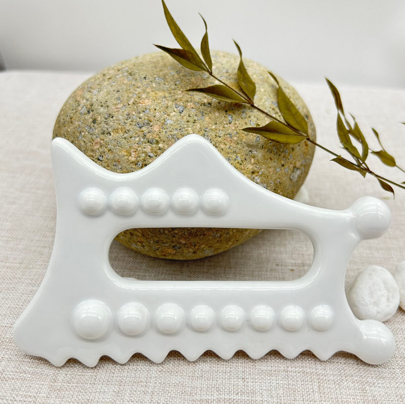 Strumento di massaggio portatile in ceramica Gua Sha Massaggiatori il corpo Bordo raschiante Guasha Lifting del viso Bellezza Salute Rafforzare la cura della pelle