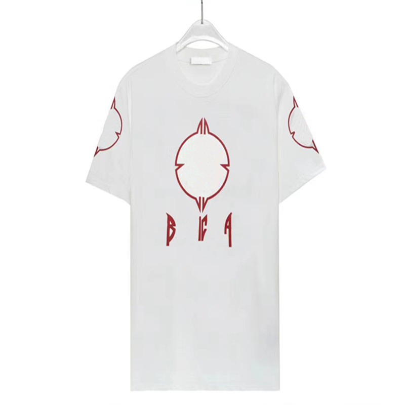 Designer de verão camiseta masculina camiseta algodão pintado graffitiletter impresso padrão de desenho animado homens camiseta branca moda luxuosa versátil casual solta mulheres camisetas