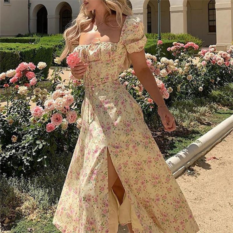 märkeskläder kvinnor Fritidsklänningar Sommarmode Damklänning Fest Elegant Robe Femme Sexig Dam Lång Vestidos Roupas Femininas Maxi Kvinnor Kläder