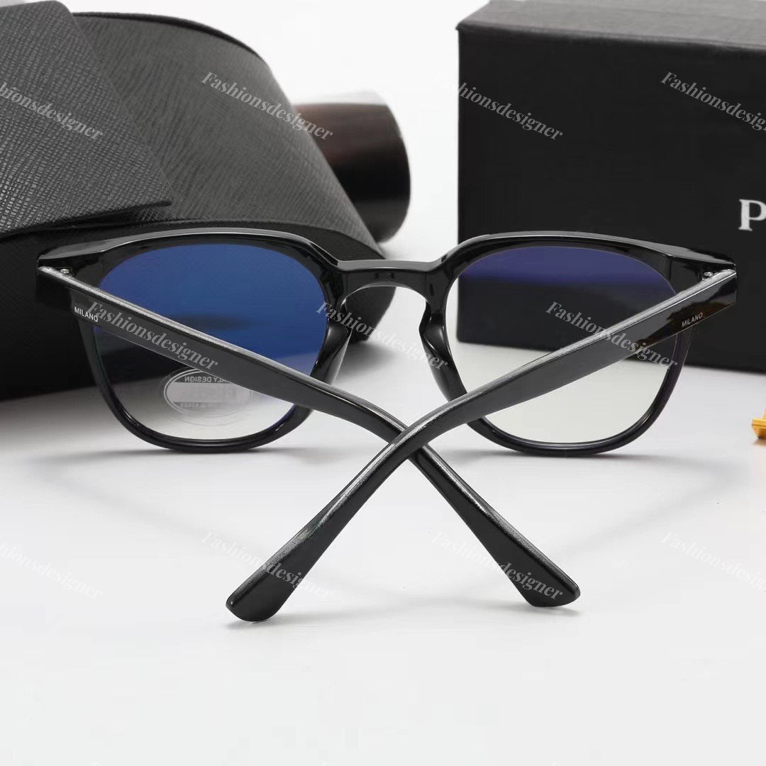 Designer Reading Glasses Triangle Brand Goggles Anti-Blue Luxury Round Frame Eyeglasses 6 Färger Valfritt Lunette Gafas de Sol Original Case Factory Wholesale