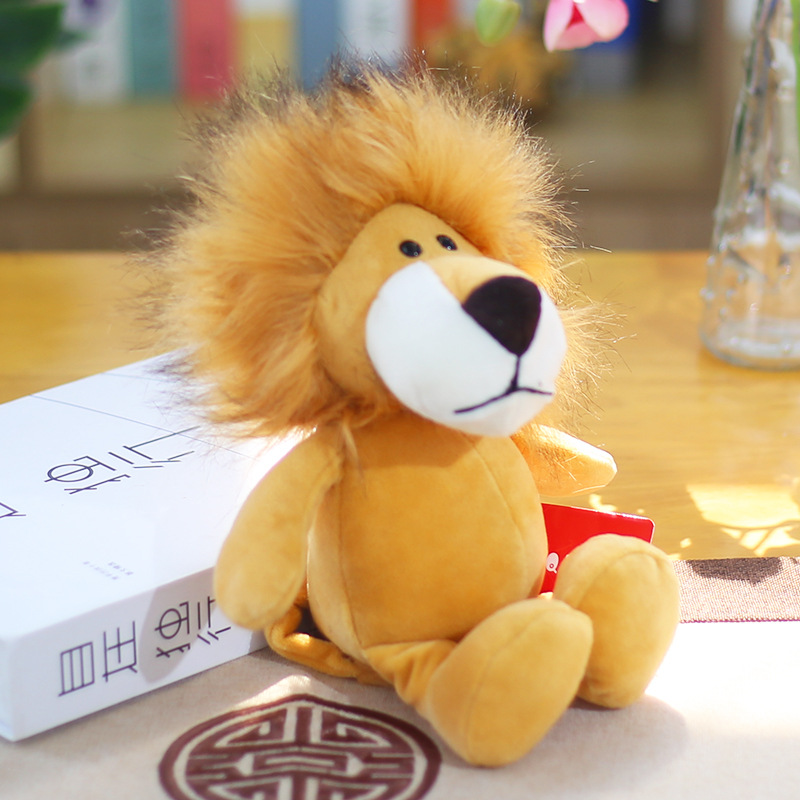 Commercio all'ingrosso 25 cm 35 cm bambole animali della foresta giocattoli di peluche elefante scimmia tigre leone giraffa bambola articoli da regalo bambini