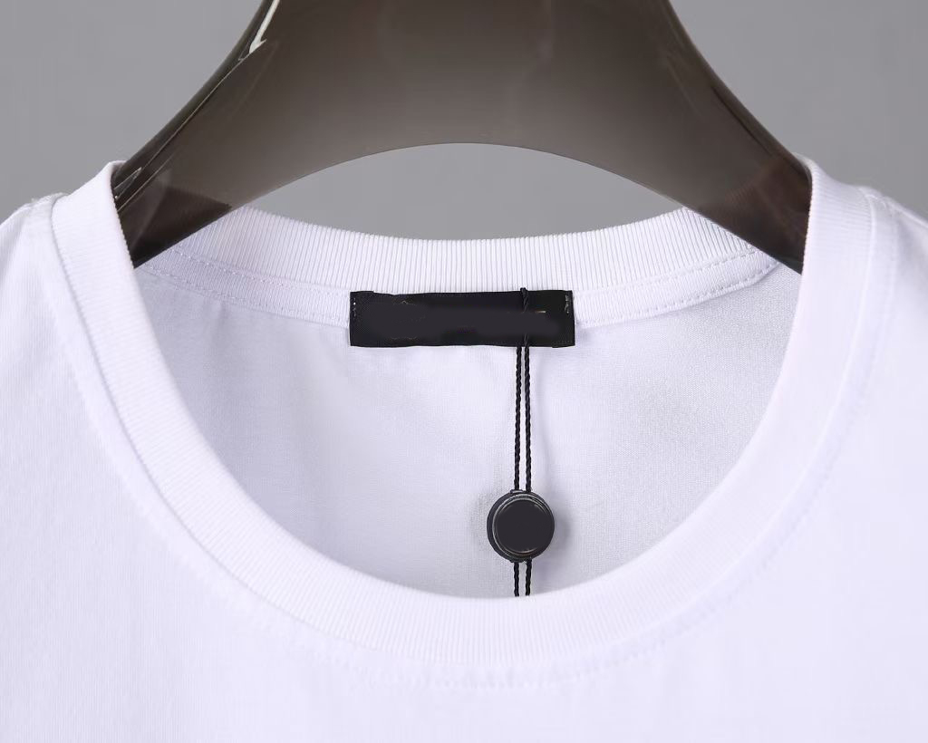 2023 Fashion Tasarımcı Erkek T Shirt Yüksek Kaliteli Yeni Kadın Mektup Baskı Kısa Kol Yuvarlak Boyun Pamuklu Tees Polo boyutu05