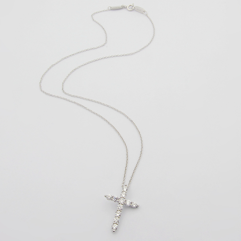Womens Cross diamonds Necklaces Designer Jewelry Necklace Complete Brand as Wedding Christmas Gift286U