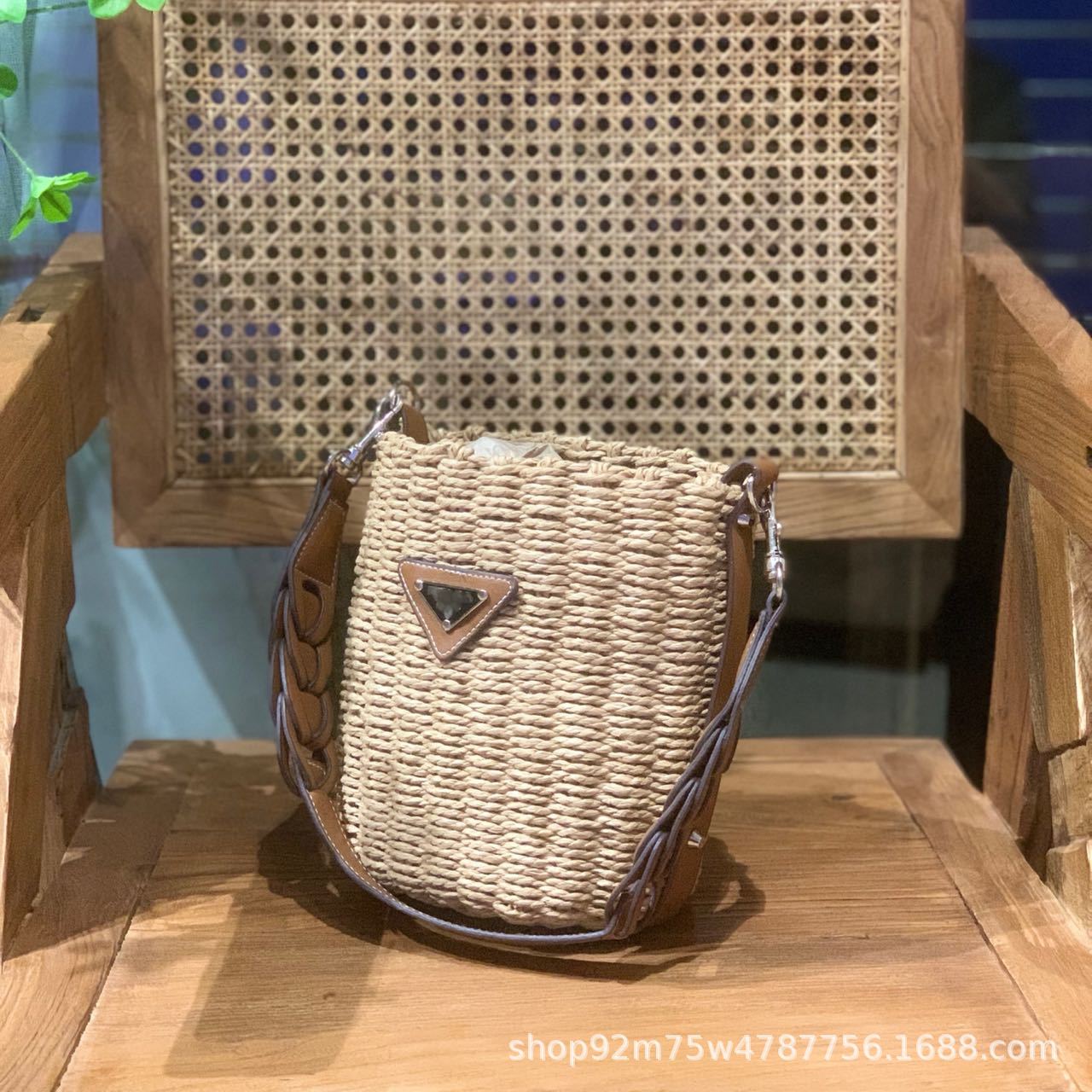 Summer Holiday Style Woven Bag French Straw Underarm Bag Holiday Style Hand Bill Shoulder Bag Vintage Beach Bag