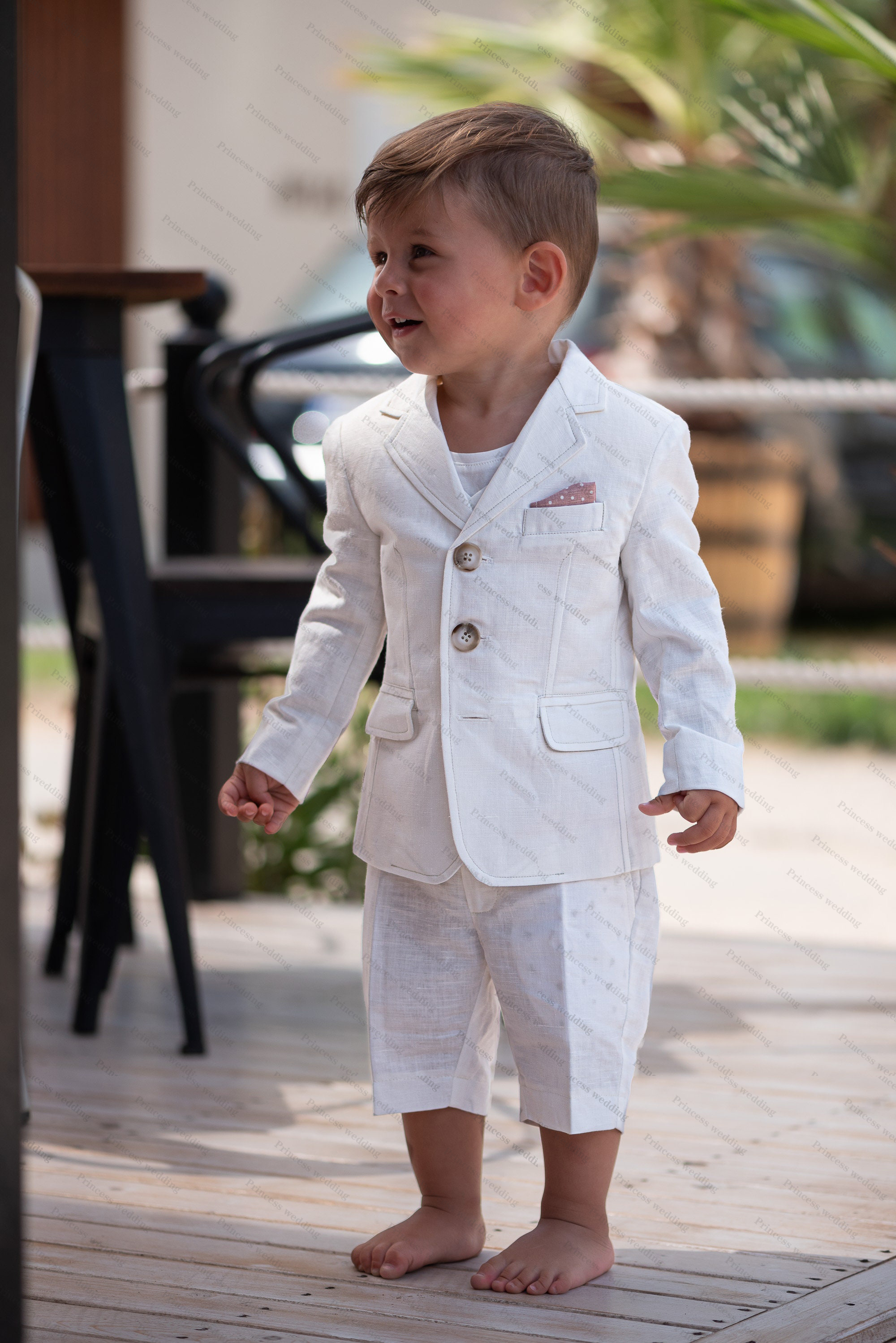 Kinder-Blazer für Babys, Sommer, kurzes Abendessen, Smoking für kleine Kinder, Hochzeit, Abschlussball, Geburtstag, 2 Stück Jacke + Hose