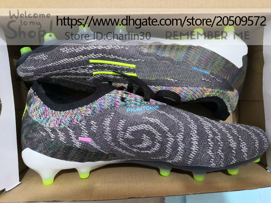 Kwaliteit voetbalschoenen Phantoms GX Elite AG Kunstgras Training Voetbalschoenen Heren Zacht Leer Comfortabel Lenig Gebreide Voetbalschoenen Maat US 6.5-12