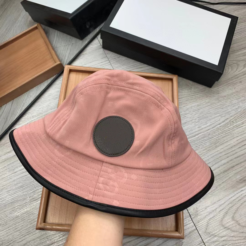 Nya 2023 Desingers Bucket Hats Luxurys breda randen hattar Solid Color Letter Sunhats Fashion Trend Travel Buckethats Temperament239e