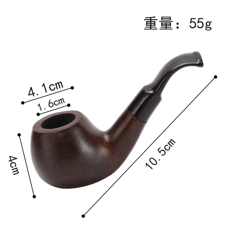 Smoking Pipes 9mm filtered cigarette holder, log waxed pipe