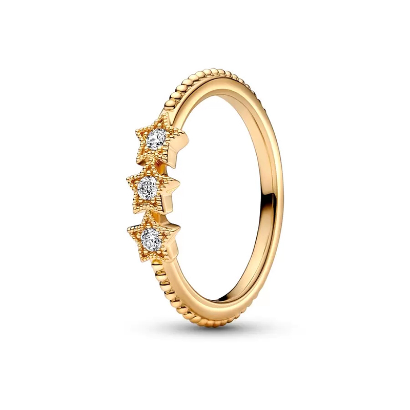 Anello da donna in argento sterling 925 New Fashion Nuovo anello in oro Zircone scintillante Princess Wishbone Heart Ring Adatto Pandora originale, un regalo speciale le donne