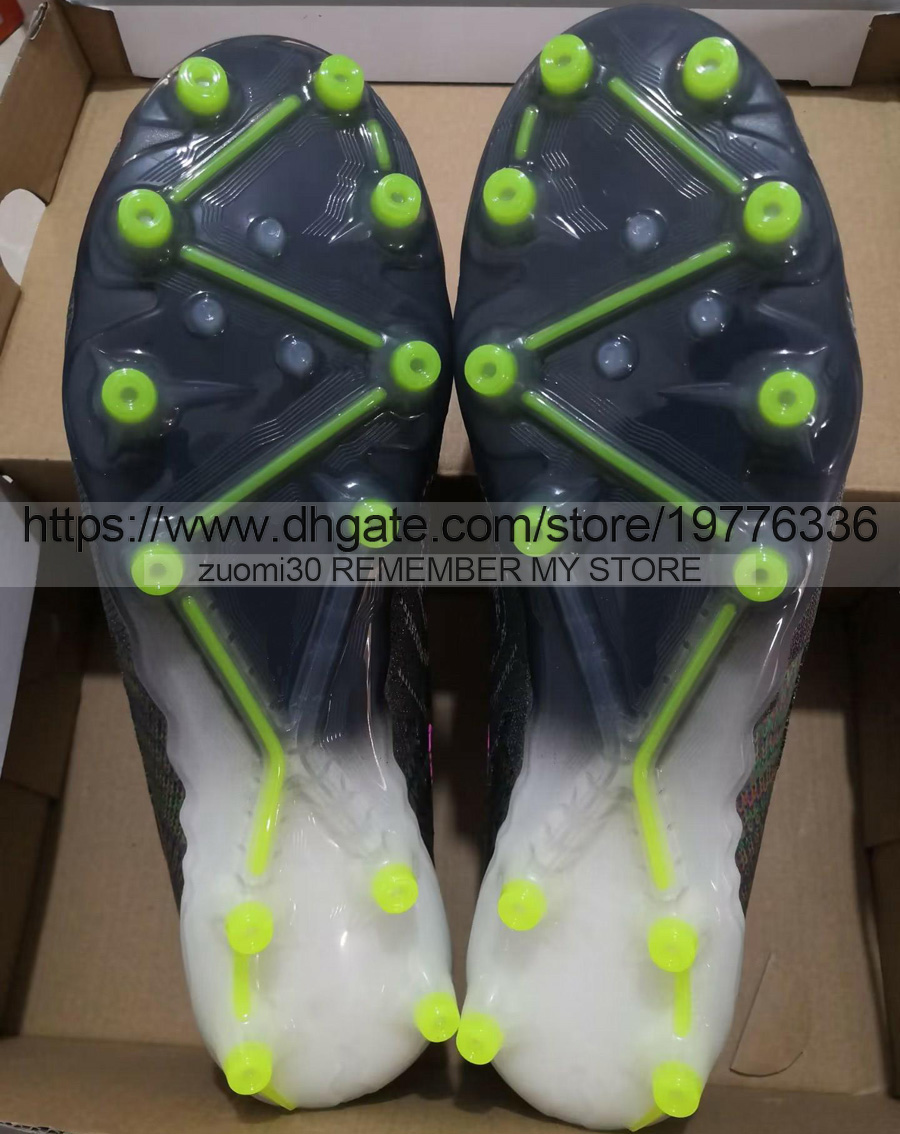 Wysyłaj z torbą jakość piłki nożnej Phantoms GX Elite Ag Skarpetki piłkarskie korki męskie miękkie skórę wygodne gibki buty piłkarskie rozmiar 6.5-12