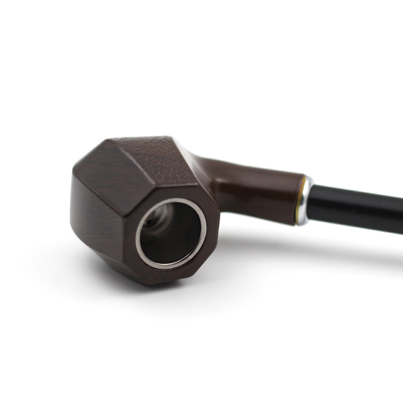 Smoking Pipes Black frosted resin filter pipe, long handle pipe