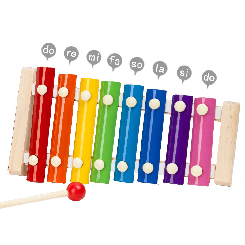 Baby Music Instrument Toy Wood Xylophone Infant Musical Funny Toys for Boy Girls Education Toys