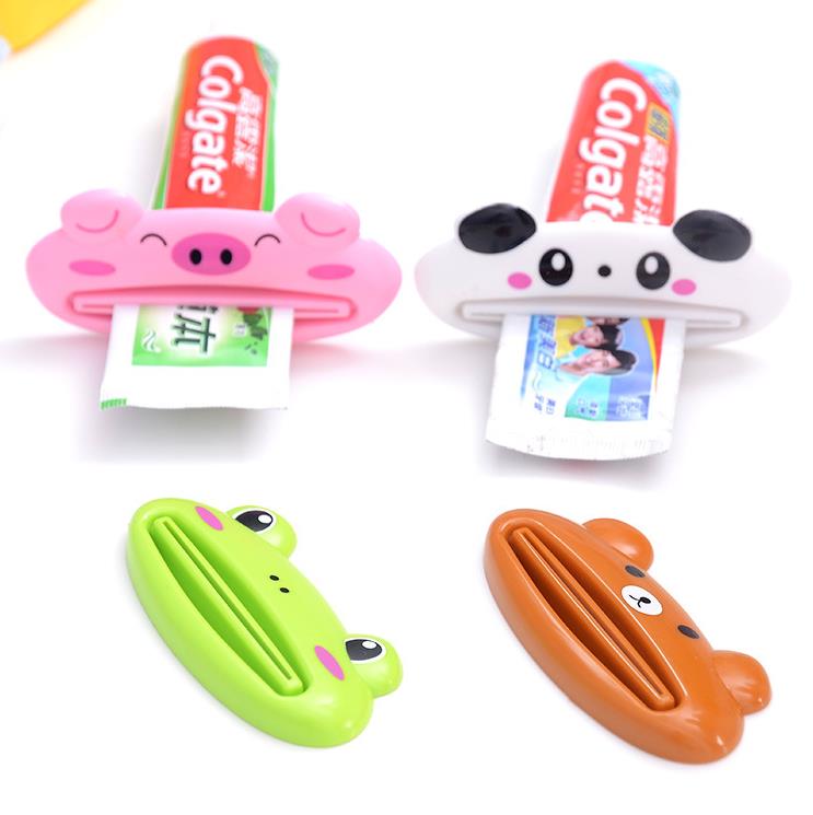 Cute Kitchen Accessories Bathroom Multi-function Tool Cartoon Toothpaste Squeezer Gadget Useful Home Tools Bathroom Decor SN4398