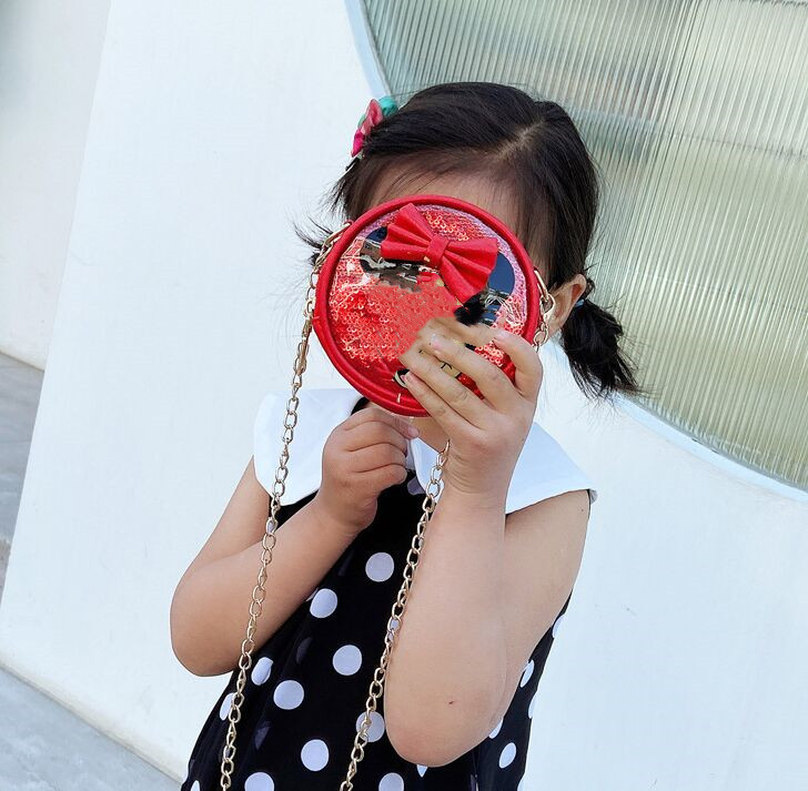 Fashion Cute Children Borse Mini Girls Girls Gain Oful Bulle Borse Bowknot