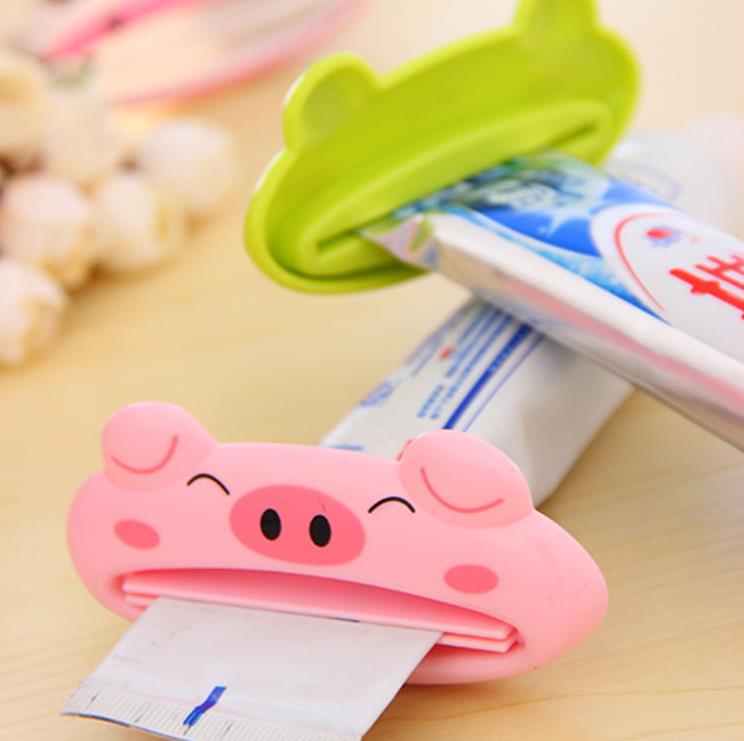 Cute Kitchen Accessories Bathroom Multi-function Tool Cartoon Toothpaste Squeezer Gadget Useful Home Tools Bathroom Decor SN4398