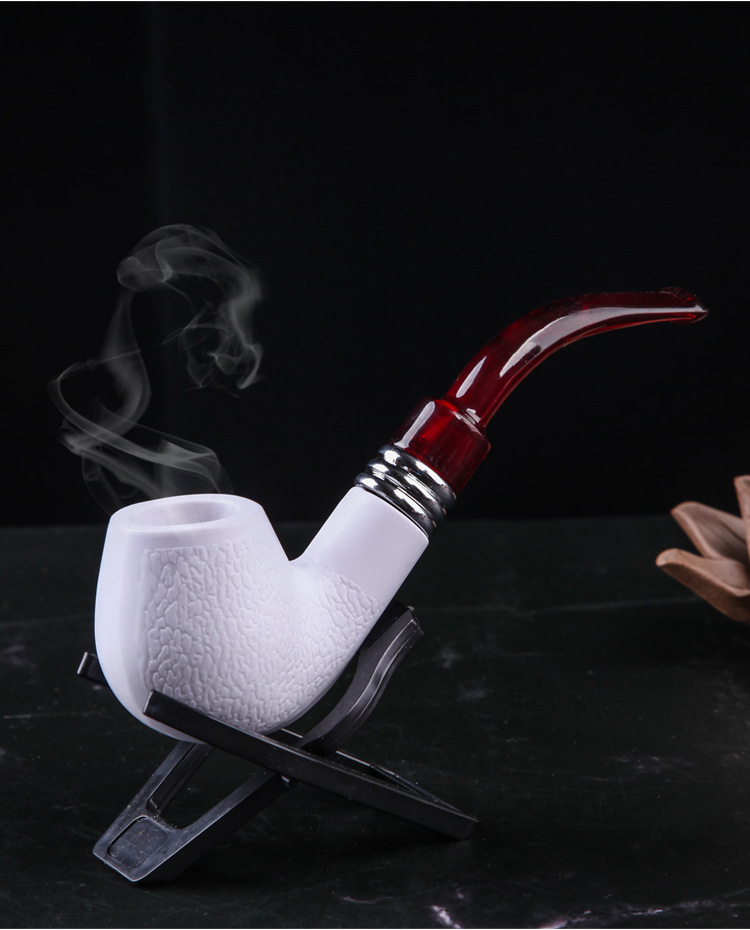 Smoking Pipes Filtered Pipe Handmade Old-style Domestic Sepiolite Imitation Pipe