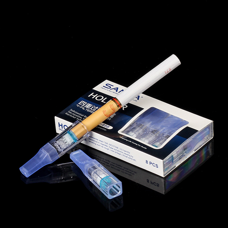 Smoking Pipes Sanda cigarette holder, quadruple filter cigarette holder, disposable cigarette holder, disposable type