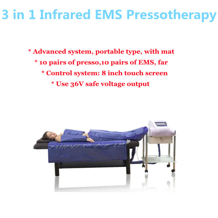 Pressoterapia 3 in 1 Professional Presoterapia Corpor Pressotherapy Lymphatic Drainage Machine Pressotherapy