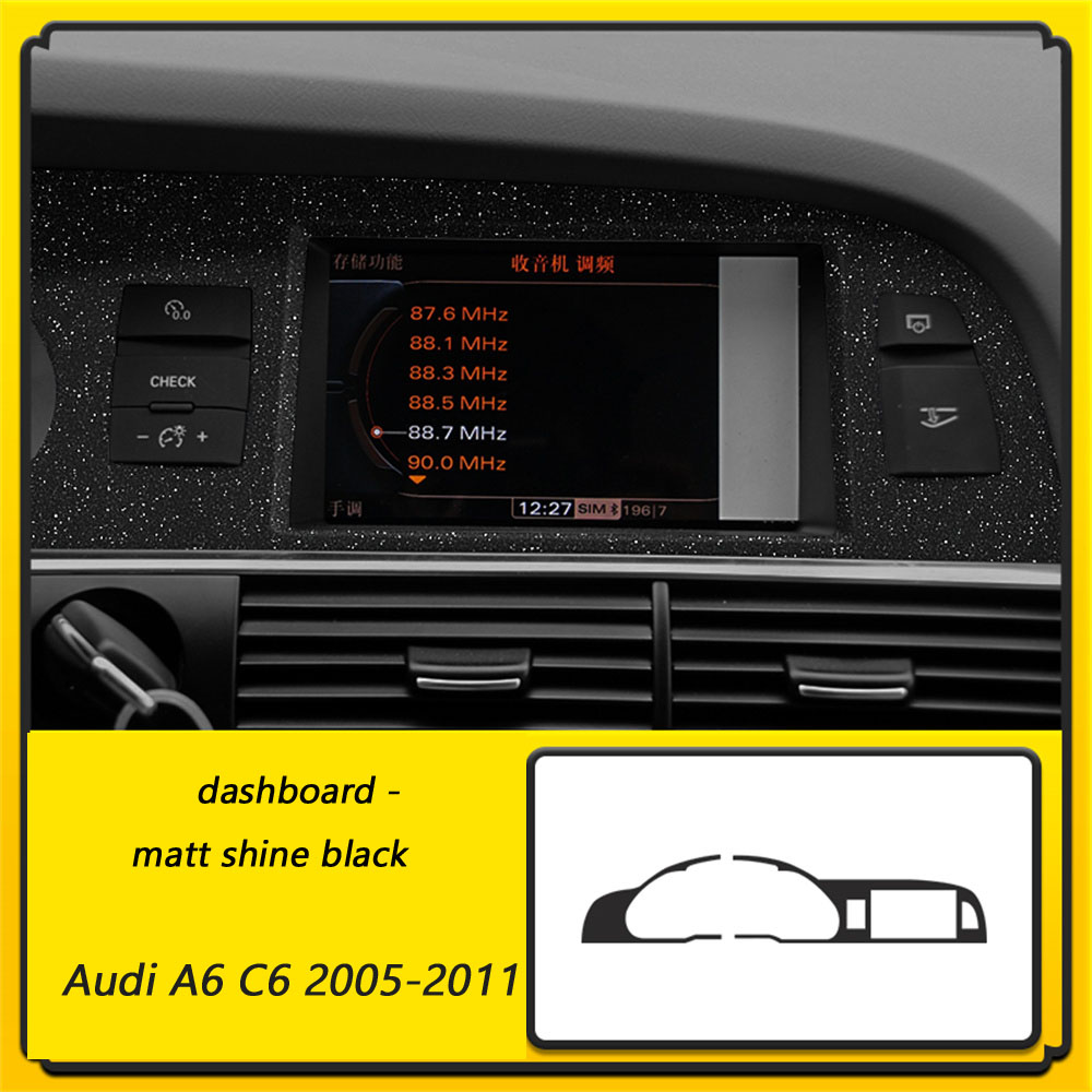 Audi A6 C6 2005-2011 Adesivi auto autoadesivi Adesivi auto in vinile in fibra di carbonio e decalcomanie Accessori lo styling dell'auto