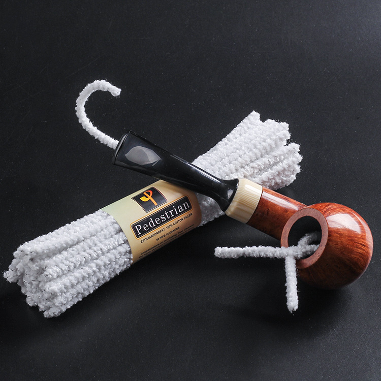 Smoking Pipes 50 pipe fittings with 15cm cotton strips, tool for cleaning and cleaning pipe and cigarette holder, flexible fittings for pipe fittings