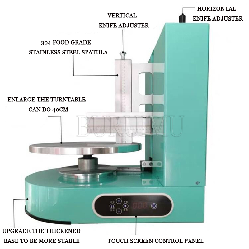 Otomatik Kek Kremi Yayılma Kaplama Doldurma Makinesi Elektrikli Kek Ekmek Kremi Dekorasyon Söz konusu Düzeltme Makinesi