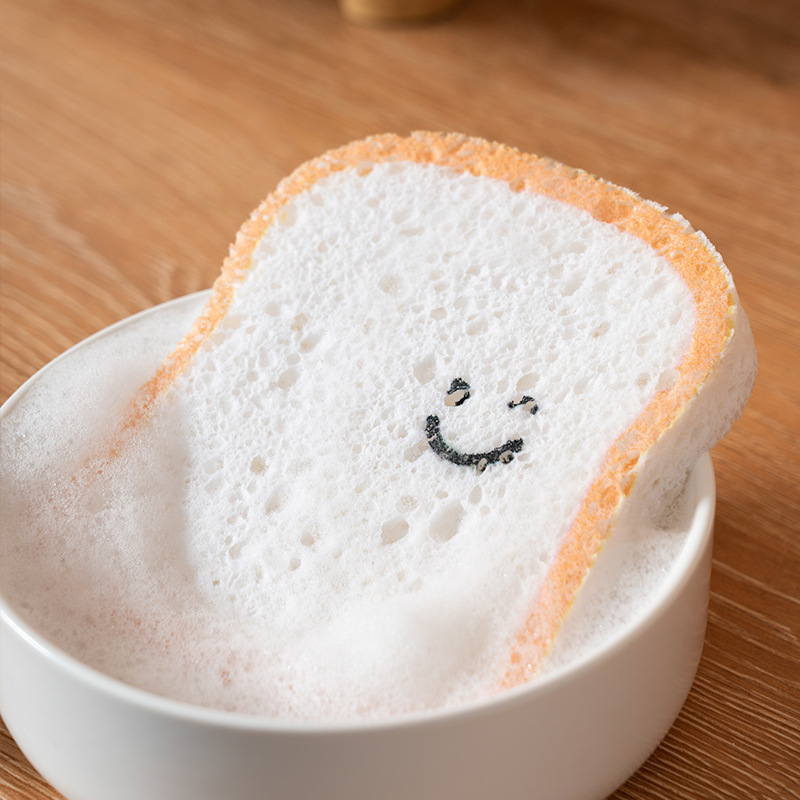 Toast imprimé pulpe de bois coton absorbant chiffon à vaisselle serviette de cuisine chiffon à vaisselle peut être répété lingette à vaisselle