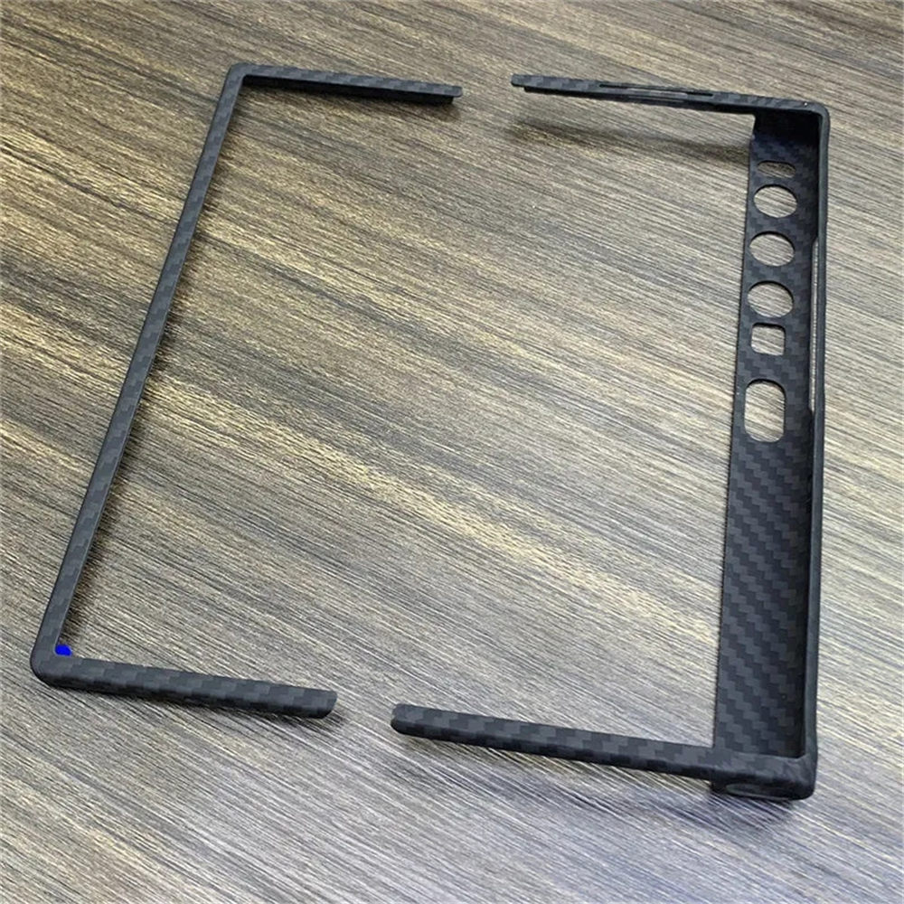 Echtes, schlankes Aramid-Gehäuse aus echter Karbonfaser für das Huawei Mate XS 2, matt gepanzerte Rückseite