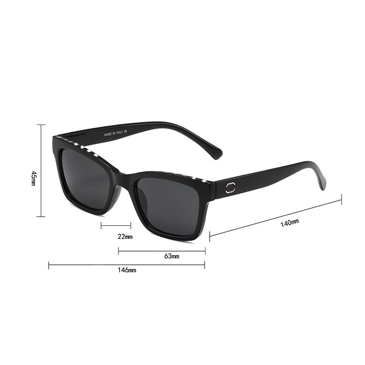 Classic Designer Sunglasses For Woman Brand Letter Women Sunglasses Polarized Vacation Sunshade Beach Glasses With Case
