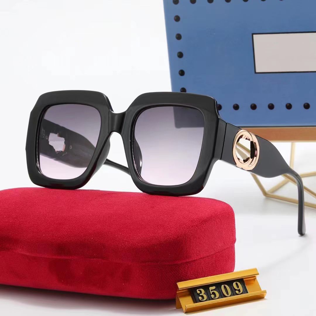 Mode-Accessoires, Luxus-Sonnenbrille, Designer-Sonnenbrille, Damen-Mann-Brille, UV-Schutz, Sonnenbrille, Buchstabe Strand, Retro, quadratisches Sonnenglas, lässige Brille