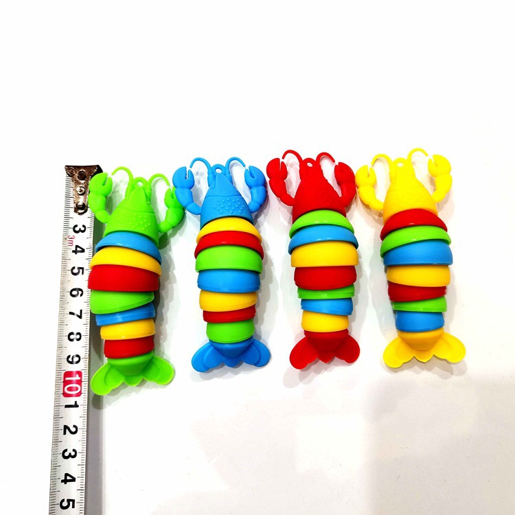 Slug Lobster Keychain Declession Toy Toy Coupt Cut Animals Lobster Incrected Encorged Encounts Fun Funling Toys Sensory Toved