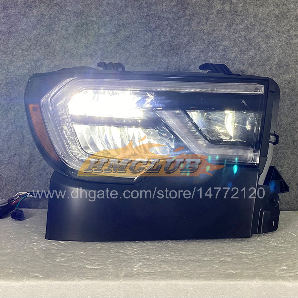 Lampada frontale Toyota Tundra 2007-2013 anni Lampada frontale a LED Sequoia 2008-2018 con indicatore sequenziale 2007 2008 2009 2010 2011 2012 2013 Segnale di svolta